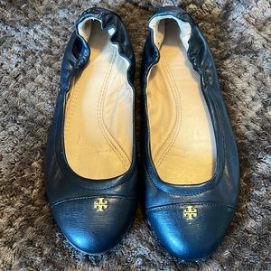 Tory Burch Navy Flats